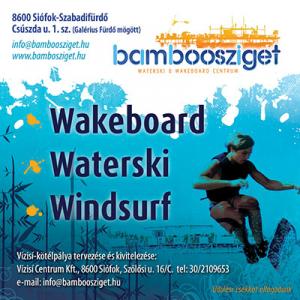 50% WAKEBOARD KEDVEZMÉNY! Június 20-28 között minden Beachfeszt karszalaggal rendelkezõ fesztiválozó 50% kedvezménnyel wakeboardozhat Siófokon a Bamboo Sziget wakeboard pályáján!