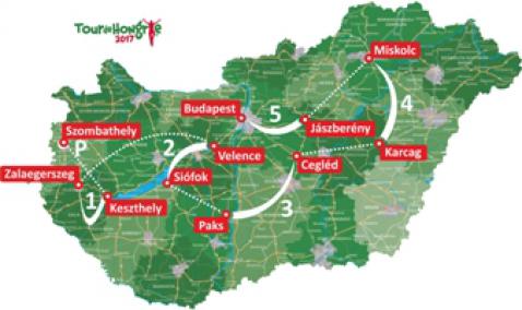 Tour de Hongrie - Elrajtoltak Karcagról a 38. körverseny negyedik szakaszának résztvevõi